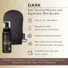 Norvell Sunless Dark Self Tanner Mousse with Mitt, 8 Fl Oz + Streak Free Tanning Applicator Mitt - Instant Natural Looking Bronzing Glow view 2