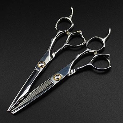 Professional Japan 440c 6 inch make up cutting scissor barber haircut thinning shears scisors hairdressing scissors Material: Japan 440c 9cr13 steel Category : Handmade