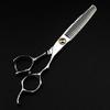Professional Japan 440c 6 inch make up cutting scissor barber haircut thinning shears scisors hairdressing scissors Material: Japan 440c 9cr13 steel Category : Handmade view 3