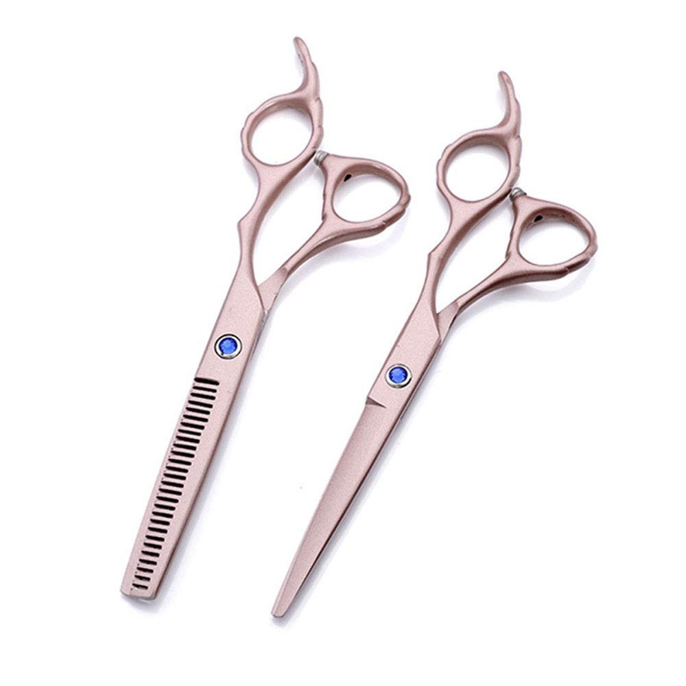 Professional hairdressing scissors for Forged in one piece of stainless steel, the scissors is tough and does not bend easily. Scissors are light, allow a precise cut in the comfort<