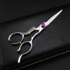 440C 6" 5.5" hairdressing scissor Barber Hairderssing Scissors Cutting Thinning Shears notched handle 440C 6 inch 5.5 inch hairdressing scissors notched handle Size 6 inches (Inch) view 2