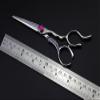 440C 6" 5.5" hairdressing scissor Barber Hairderssing Scissors Cutting Thinning Shears notched handle 440C 6 inch 5.5 inch hairdressing scissors notched handle Size 6 inches (Inch) view 3