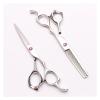 (1) Name : Professional Hairdressing Scissors (2) Length : 6 Inch(About 17.5cm) (3) Quatity: 1 Piece/1Pair (4) Material: Japan 440CStainless Steel (5) view 1