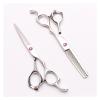 (1) Name : Professional Hairdressing Scissors (2) Length : 6 Inch(About 17.5cm) (3) Quatity: 1 Piece/1Pair (4) Material: Japan 440CStainless Steel (5) view 2