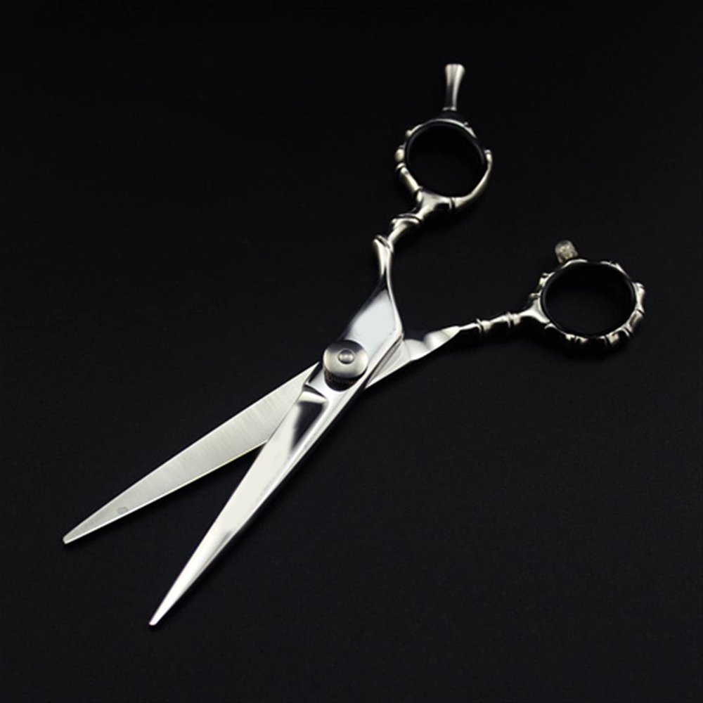 6" 17.5cm Shiny 440C Hairdressing Scissors Straight Thinning Shears 40 tooth handle Salon Haicut Shears Imported Size 6.0 inches (Inch) Level Total length 17.5 cm (CM)
