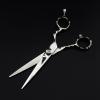 6" 17.5cm Shiny 440C Hairdressing Scissors Straight Thinning Shears 40 tooth handle Salon Haicut Shears Imported Size 6.0 inches (Inch) Level Total length 17.5 cm (CM) view 1