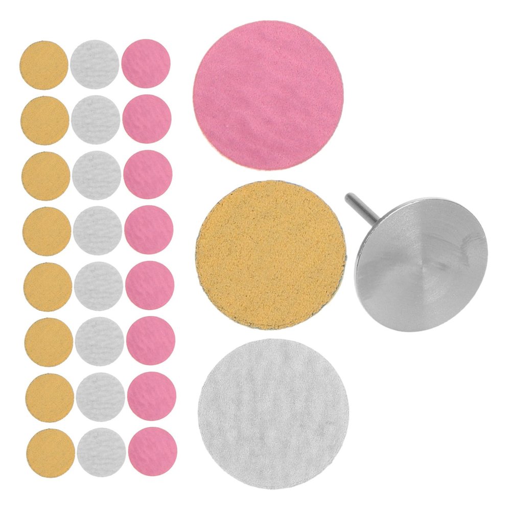 Baluue 60pcs Sanding Discs for Nail Drill Self-Adhesive Foot File Pads Includes Powder Grit Dead Skin Remover for Manicure and Pedicure