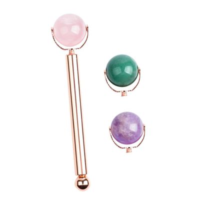 PENIKOKO Jade Face Roller Skin Care Massager Tool Facial Massage Tool Made of Crystal Jade for Travel Daily Use