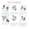 Compatible for ZOZENElectric Shaver Head Electric Razor Spare Replacement Blades Accessories Beard Trimmer Head(Head ZN8508 Silver) view 2