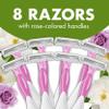 BIC Soleil 3 Escape Scented Disposable Razors, 8 Count, 3 Blades, Comfort view 4