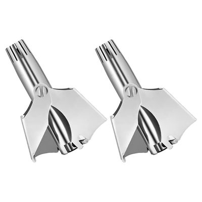 Beaupretty 2pcs Manual Nose Hair Trimmer for Men Precision Cutter Ear Hair Removal Tool Easy Grooming Scissors for Travel