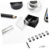 FOMIYES 5pcs Dual Holes Pencil Sharpener for Eyeliner Lip Liner and Eyebrow Pencils Portable Manual Makeup Tool Go and Travel view 4