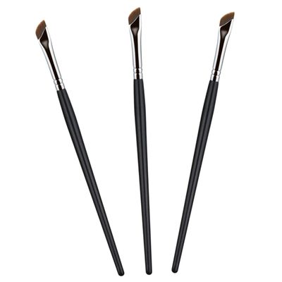 BATHVEVE 3pcs Eyebrow Powder Makeup Brushes Approved Eyeliner Concealer Eyeshadow Brow Brush Precision Application Travel Friendly for Women Girls Ladies