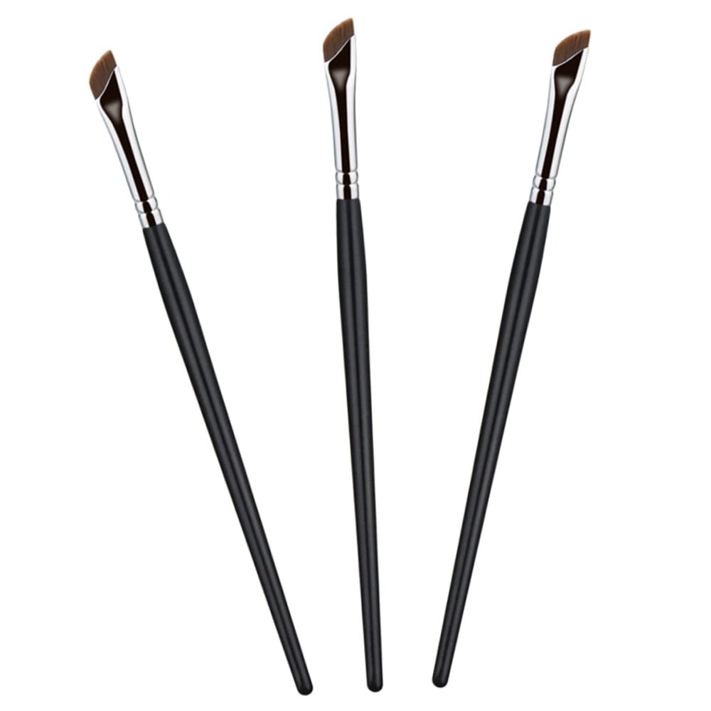 BATHVEVE 3pcs Eyebrow Powder Makeup Brushes Approved Eyeliner Concealer Eyeshadow Brow Brush Precision Application Travel Friendly for Women Girls Ladies