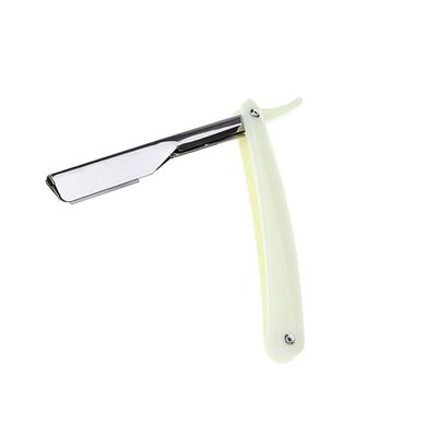 BATHVEVE 6pcs Manual Beard Shaver for Men Safe and Comfortable Razor Holder for Hair Salon and Home Grooming White Without Cutting Tool
