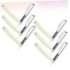 BATHVEVE 6pcs Manual Beard Shaver for Men Safe and Comfortable Razor Holder for Hair Salon and Home Grooming White Without Cutting Tool view 2
