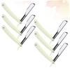 BATHVEVE 6pcs Manual Beard Shaver for Men Safe and Comfortable Razor Holder for Hair Salon and Home Grooming White Without Cutting Tool view 3