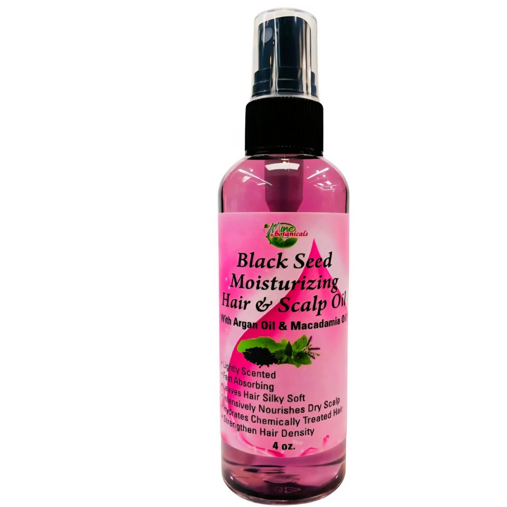 Black Seed Moisturizing Hair & Scalp Oil with Argan Oil & Macadamia, Lightly Scented, 4 oz