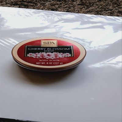Spa Luxury Cherry Blossom Body Srub 8 Oz, Purple