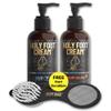 Derm Dude Holy Foot Repair Set | 2X Foot Creams Plus 4-in-1 Foot Scrubber Repair Tool | W/All-Natural DeoPlex for Odor Control - MPV & Strawberry view 1