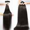 Bundles 10-40 Inch Long Straight Hair Bundles 3 Pcs Bone Straight Human Hair Bundles Natural Black Remy Hair Extensions Hair Weft(34 36 38) view 2