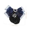 Beaupretty 2 Pcs Bow Hairnet Clip for Women Adjustable Bun Hair Nets Decorative Ribbon for Nurses and Flight Attendants Lightweight and Comfortable view 2