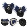 Beaupretty 2 Pcs Bow Hairnet Clip for Women Adjustable Bun Hair Nets Decorative Ribbon for Nurses and Flight Attendants Lightweight and Comfortable view 4