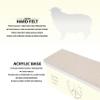 Jende 210x70mm Hard Felt Knife Strop-Mounted to 3/4" Acrylic Base-For Razor and Knife Stropping view 3