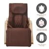 aphrophina Full Massage Function Air Pressure Comfortable Relax Rocking Chair, Lounge Chair with Cotton Fabric Cushion, Brown view 3