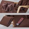 aphrophina Full Massage Function Air Pressure Comfortable Relax Rocking Chair, Lounge Chair with Cotton Fabric Cushion, Brown view 4