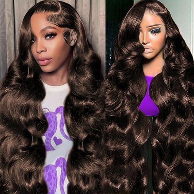 KXBKXB 32 Inch Body Wave Lace Front Wigs Human Hair 220% Density Frontal Wigs Human Hair Wigs for Black Women 13x6 HD Lace Front Wigs Pre Plucked Glueless Body Wave Wig
