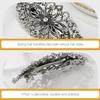 Beaupretty 2pcs Hair Styling Accessories Flower Barrettes for Women Snap Hair Barrettes for Ponytail view 2