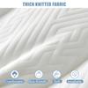LDLCYCN White,180 * 60cm, 5Cm Latex Foam Massage Bed Mattress Topper with Removable Cover Foldable Beauty Salon Mattress Lash Bed Topper Spa Bed Mattress Non-Slip Lash Bed Cushion Square Head view 3
