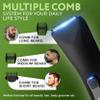 TEGH 7-in-1 Electric Grooming Kit for Men | Cordless, Waterproof Beard Trimmer, Hair Clipper, Shaver & Body Groomer | Professional Barber Clippers with Nose, Ear & Facial Attachments (P17 Black). view 2
