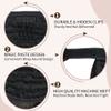 FAAAL Ponytail Extension Human Hair #1B Natural Black 100% Remy Human Hair Ponytail Extension Straight Wrap Around Ponytails One Piece Hairpiece for Women 12 inch 65g view 3