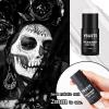 YBUETE White Face Body Painting Stick, Professional Full-coverage Cream White Face Paint for Halloween SFX Skeleton Ghost Zombie Clown Goth Cosplay Makeup, Washable Body Stick for Adult Costume Party view 2