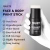 YBUETE White Face Body Painting Stick, Professional Full-coverage Cream White Face Paint for Halloween SFX Skeleton Ghost Zombie Clown Goth Cosplay Makeup, Washable Body Stick for Adult Costume Party view 4