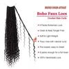 Boho Faux Locs Crochet Hair 24 Inch 8 Packs Soft locs Curly Ends Bohemian Locs Crochet Hair for Black Women (2#, 24 Inch(pack of 8)) view 2