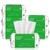 Disposable Face Towels 100 Count, Biodegradable Facial Towels for Sensitive Skin, Ultra Soft & Thick Face Cloth, Lint- free Dry Wipes for Makeup Remover, Skincare and Cleansing (6 Pack) view 1