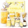 Birthday Gifts for Women, Relaxing Spa Gift Baskets for Women, Warm Vanilla Self Care Package Gifts, Mother's Day Bath and Body Inspirational Gift Set for Mom, Her, Wife, Best Friend, Sister, Coworker view 1