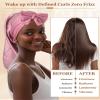 100% Mulberry Silk Bonnet for Sleeping Women Braid Bonnet for Long Hair with Elastic Tie Band Hair Wrap for Braids Curly Hair view 3
