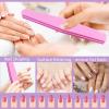 10 Pack 100/180 Grit Nail Files and buffers,Double Sided Nail Files,Nail Buffer Block,Fingernail File,Sponge Buffing Nail File,for Acrylic/Natural Nails(Pink) view 4
