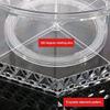 360 Rotating Crystal Cosmetic Storage Box Multifunction Detachable Makeup Organizer Travel Jewelry Box (Color : 27cmx34.5cm) vision view 2