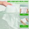 Disposable Face Towels 100 Count, Biodegradable Facial Towels for Sensitive Skin, Ultra Soft & Thick Face Cloth, Lint- free Dry Wipes for Makeup Remover, Skincare and Cleansing view 2
