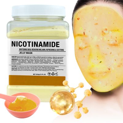 Angeland Jelly Mask for Facials Professional, Hydrating & Moisturizing Peel-Off Natural Gel Face Mask SkinCare, Professional Spa Use Jelly Face Masks, Deep Hydration & Glow 23 Fl Oz (Nicotinamide)