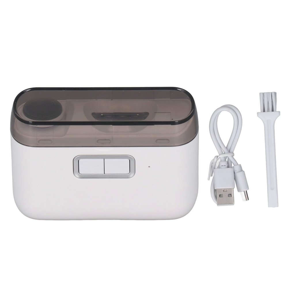2-in-1 Electric Nail Clipper with Grinder, USB Fingernail Cutter for Adults Children