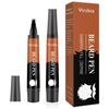 Black Beard Pencil Filler for Men - 2 PCS Beard Pen, 4-fork Tip Beard Styling Pen - Beard, Moustache & Eyebrows, Long Lasting Coverage Natural Finish, Waterproof Beard Pencil Kit for Father Male Gift view 1