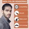 Black Beard Pencil Filler for Men - 2 PCS Beard Pen, 4-fork Tip Beard Styling Pen - Beard, Moustache & Eyebrows, Long Lasting Coverage Natural Finish, Waterproof Beard Pencil Kit for Father Male Gift view 3