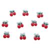 10pcs Cherry Claw Clips Cotton Doll Mini Clip Cute Kids Clips view 1