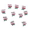 10pcs Cherry Claw Clips Cotton Doll Mini Clip Cute Kids Clips view 3